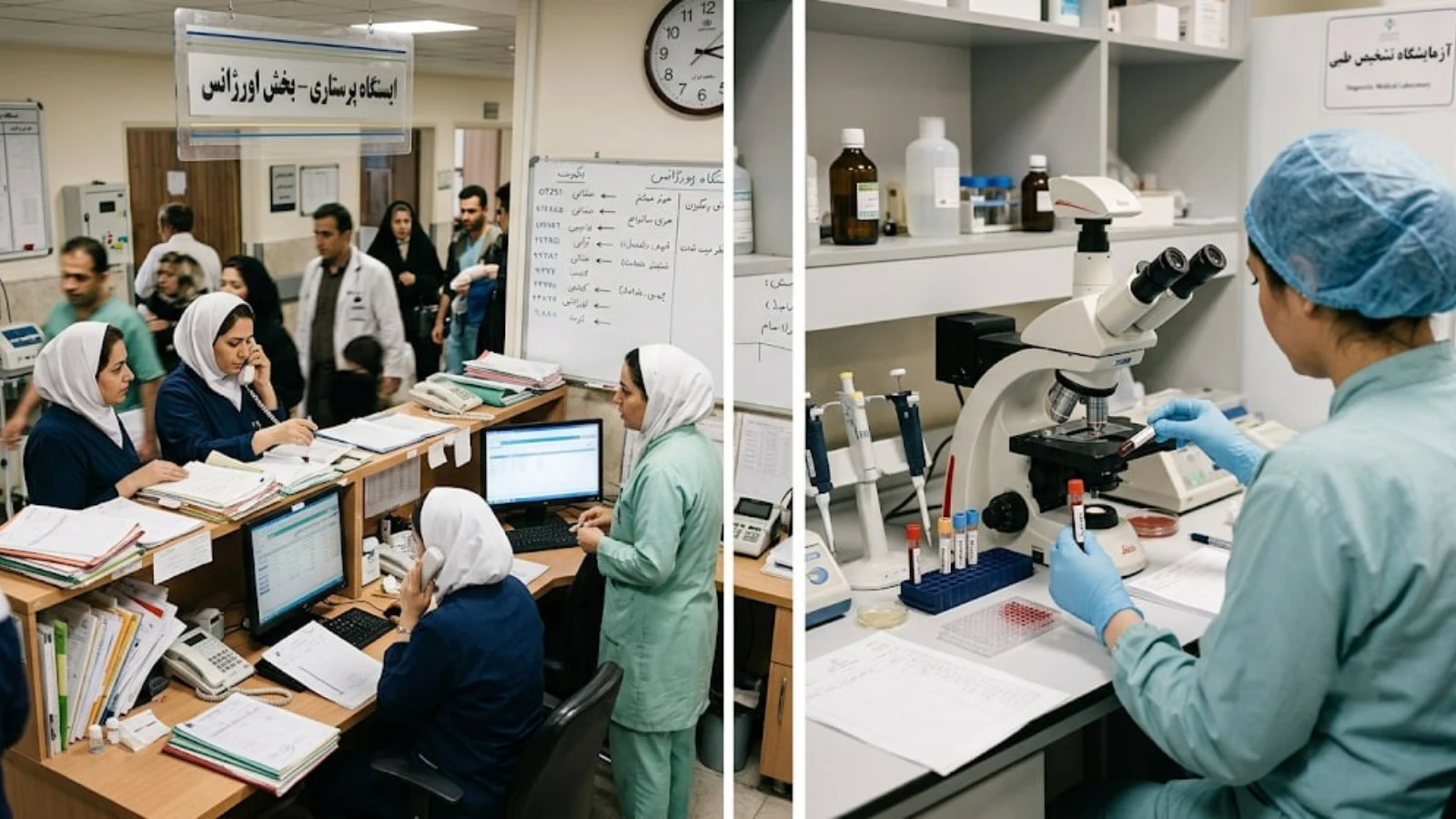 مقایسه علوم آزمایشگاهی یا پرستاری؛ آرامش آزمایشگاه در برابر شلوغی بخش بیمارستان