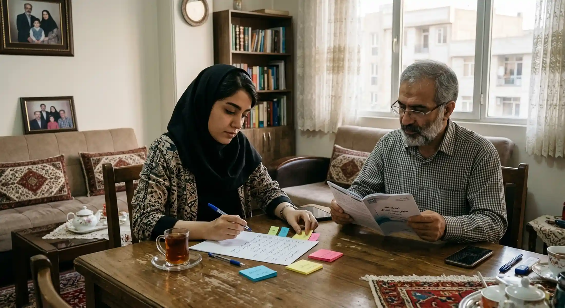 نمونهی چیدمان فرم برای رتبه ۳۰۰۰ تجربی و اطرافش