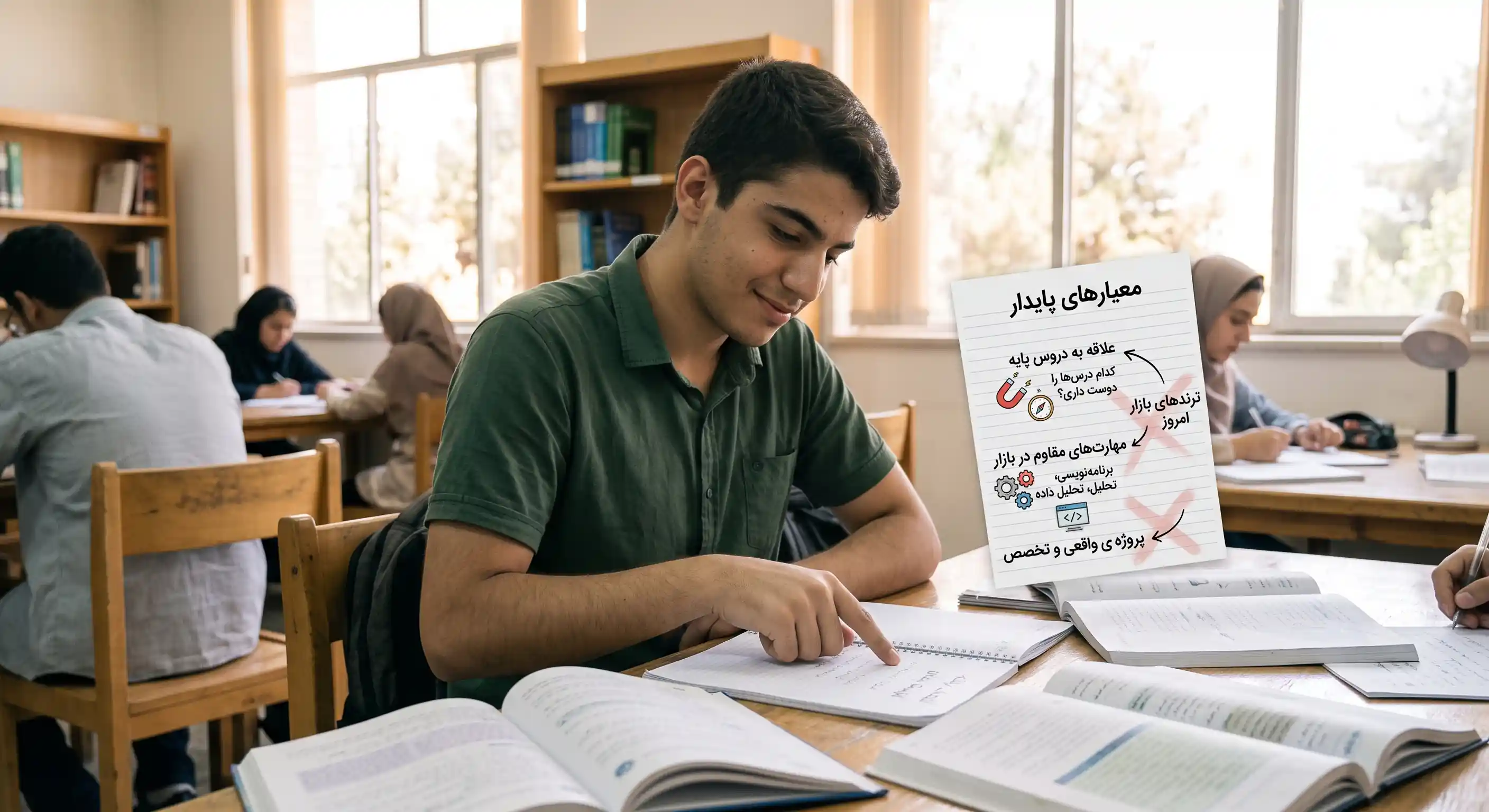 با رتبه حدود ۵۰۰۰ ریاضی چه رشته هایی میاری